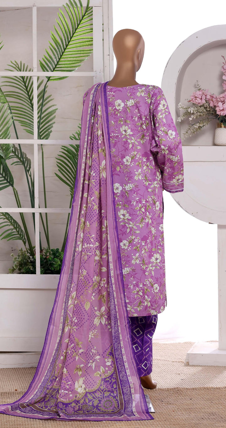 Embroidered Lawn  3Piece Stitched