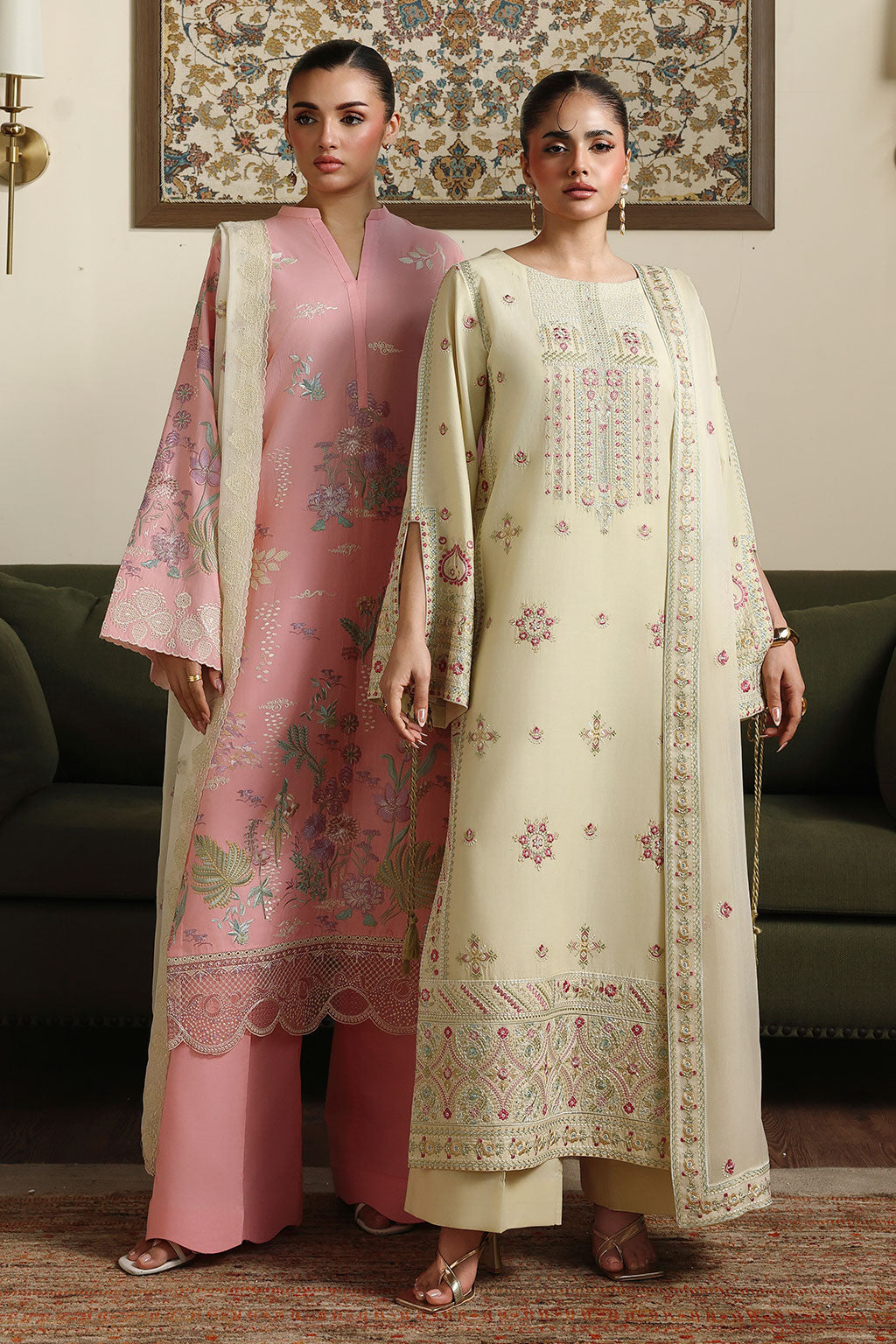 Rosa Embroidered Unstitched Lawn