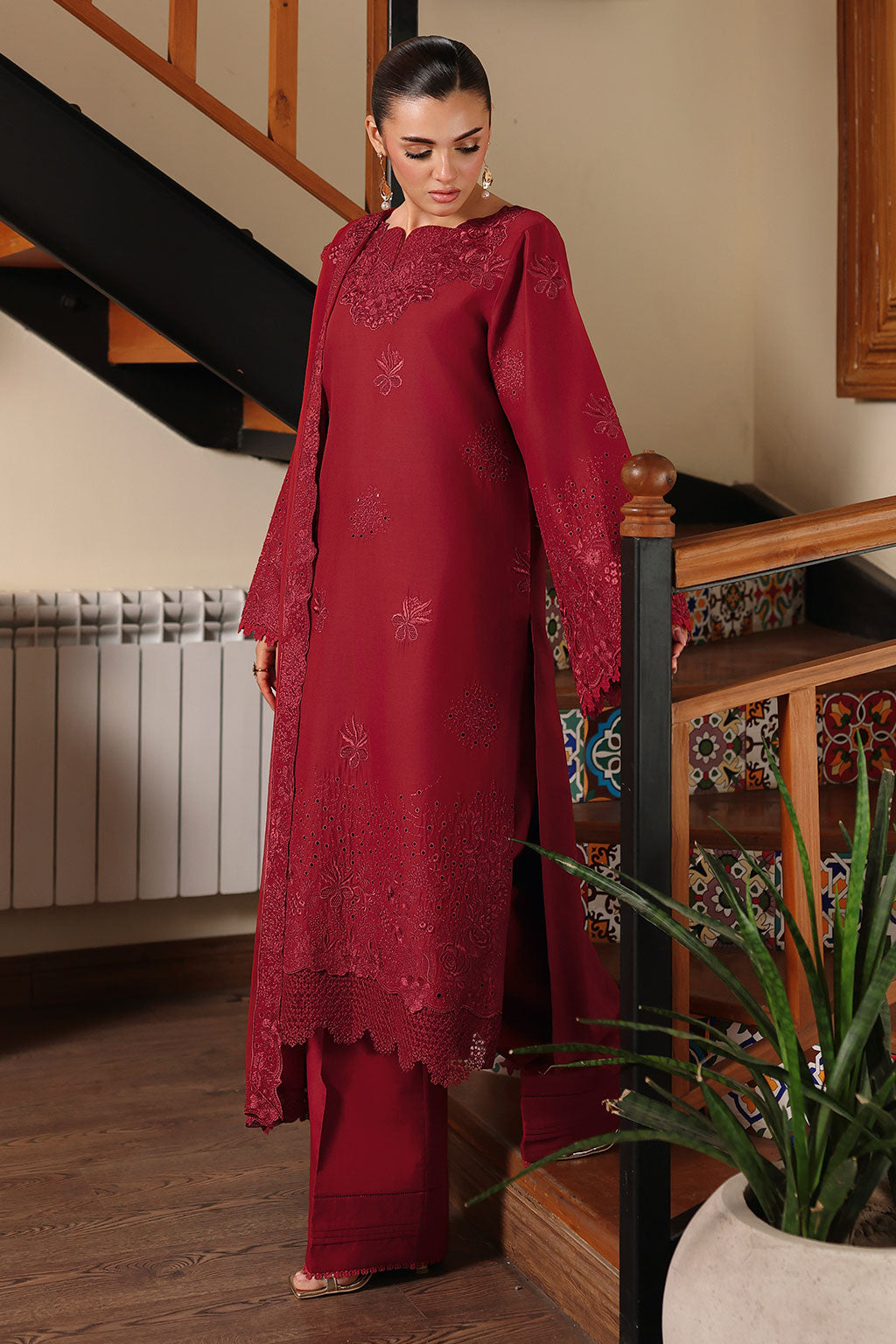 Rosa Embroidered Unstitched Lawn