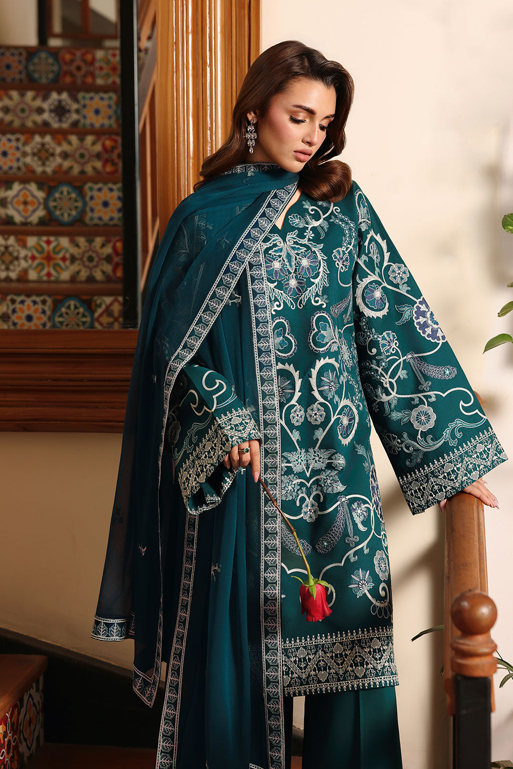 Rosa Embroidered Unstitched Lawn