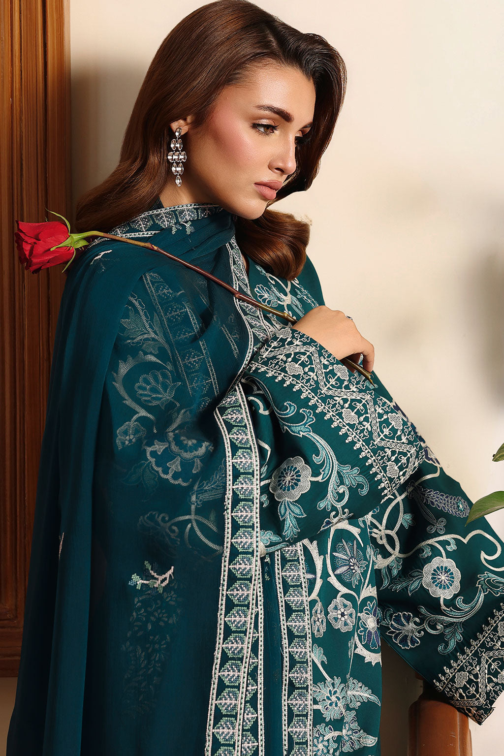 Rosa Embroidered Unstitched Lawn