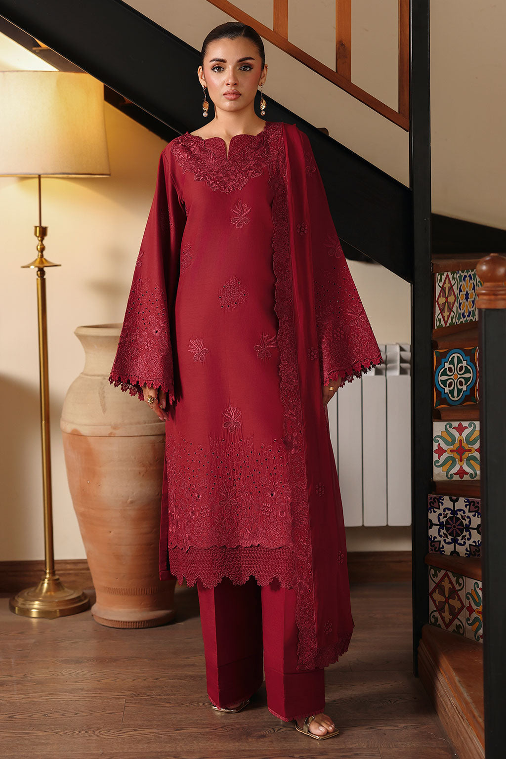 Rosa Embroidered Unstitched Lawn