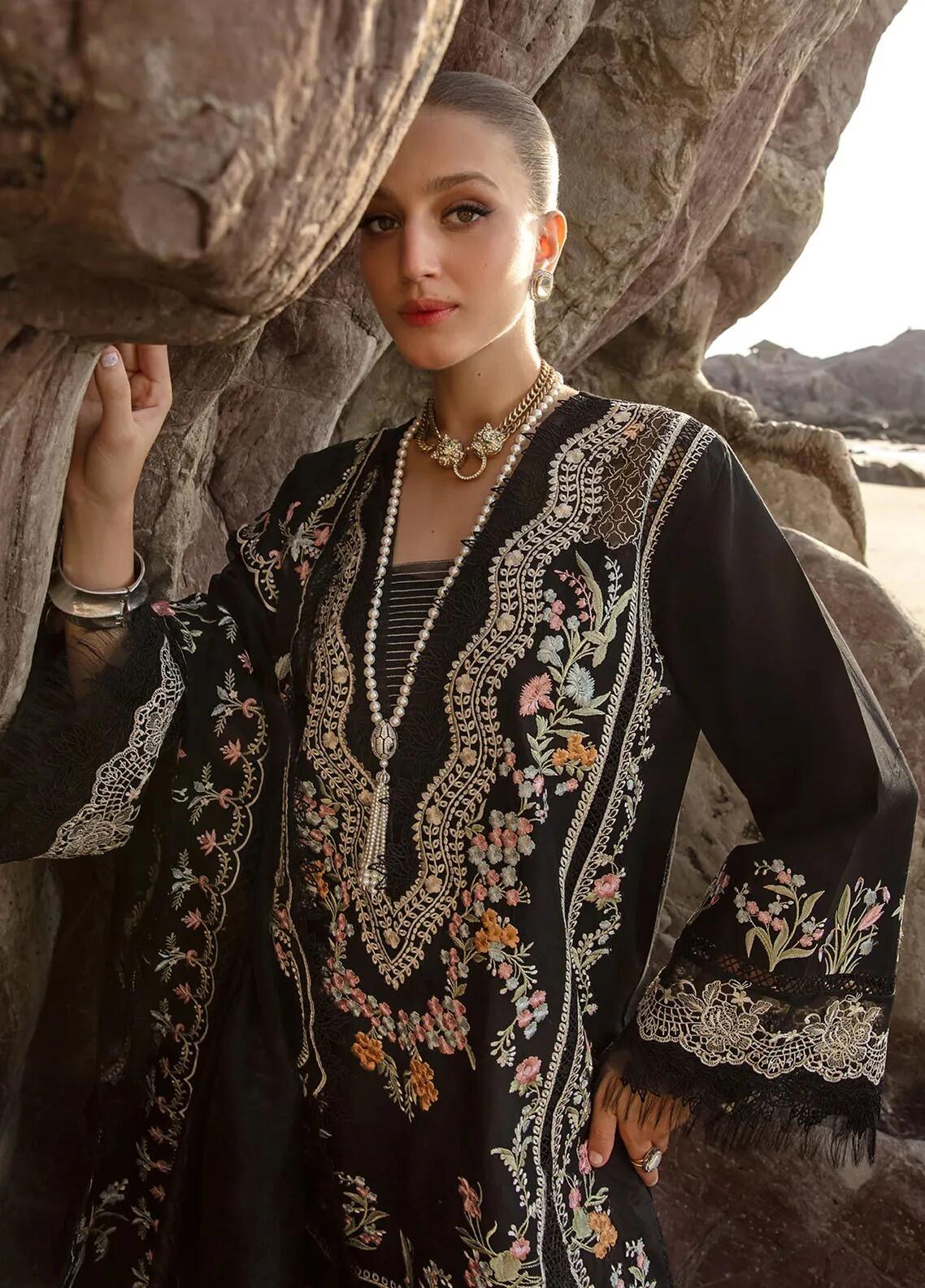 CRIMSON-SAIRA SHAKIRA EMBROIDERED LAWN