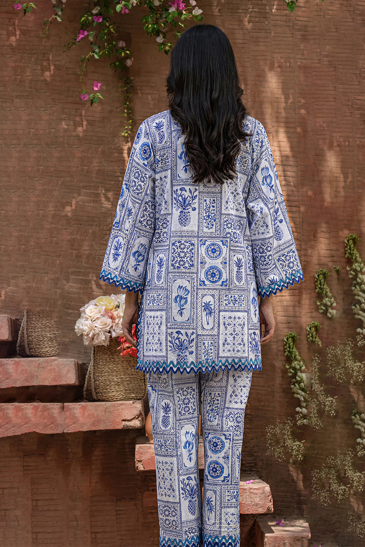 Printed Strip Lawn Stitched 2 Piece (Shirt/Trouser)