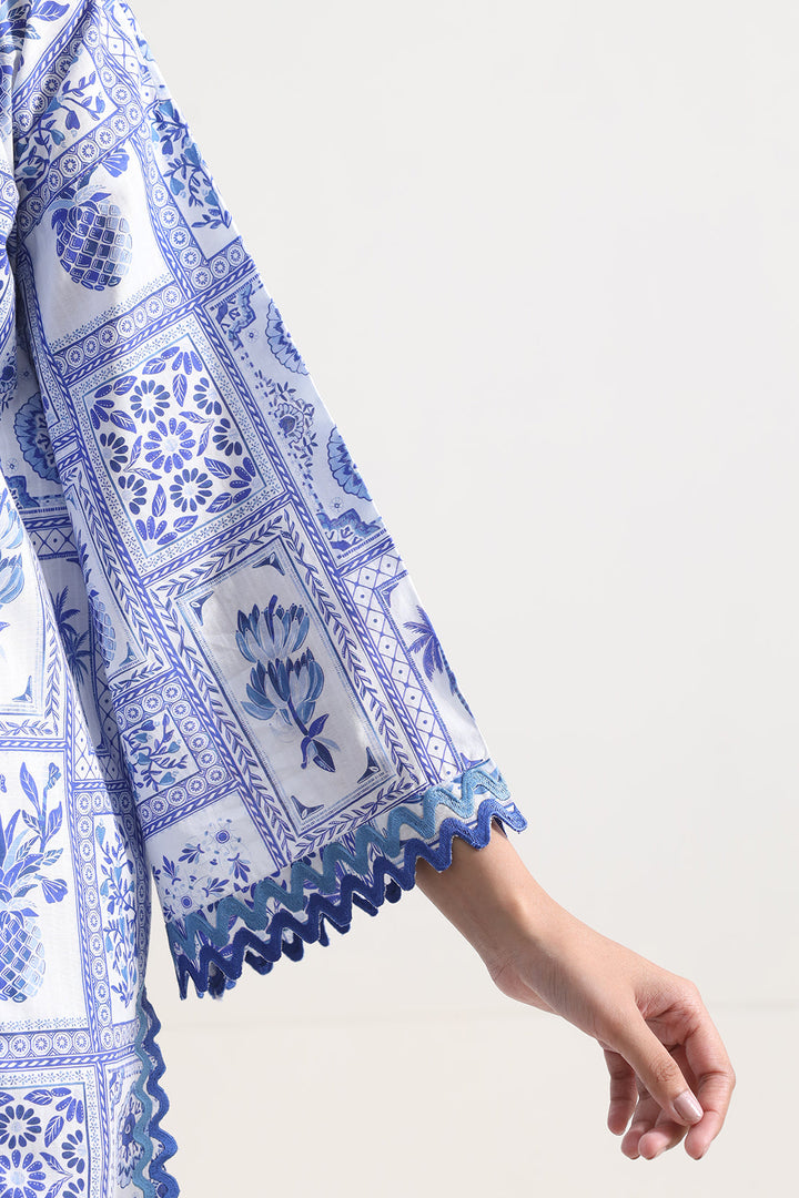 Printed Strip Lawn Stitched 2 Piece (Shirt/Trouser)