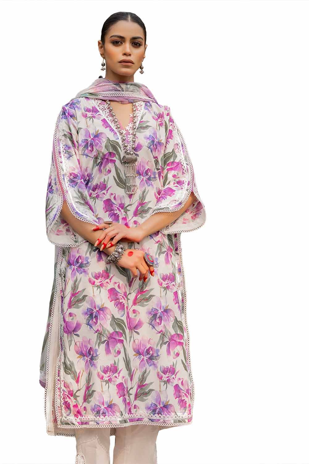 GUL AHMED Unstitched Printed Lawn Suit