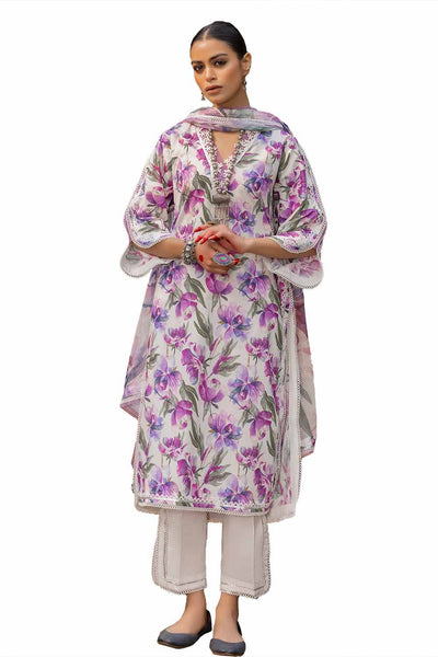 GUL AHMED Unstitched Printed Lawn Suit