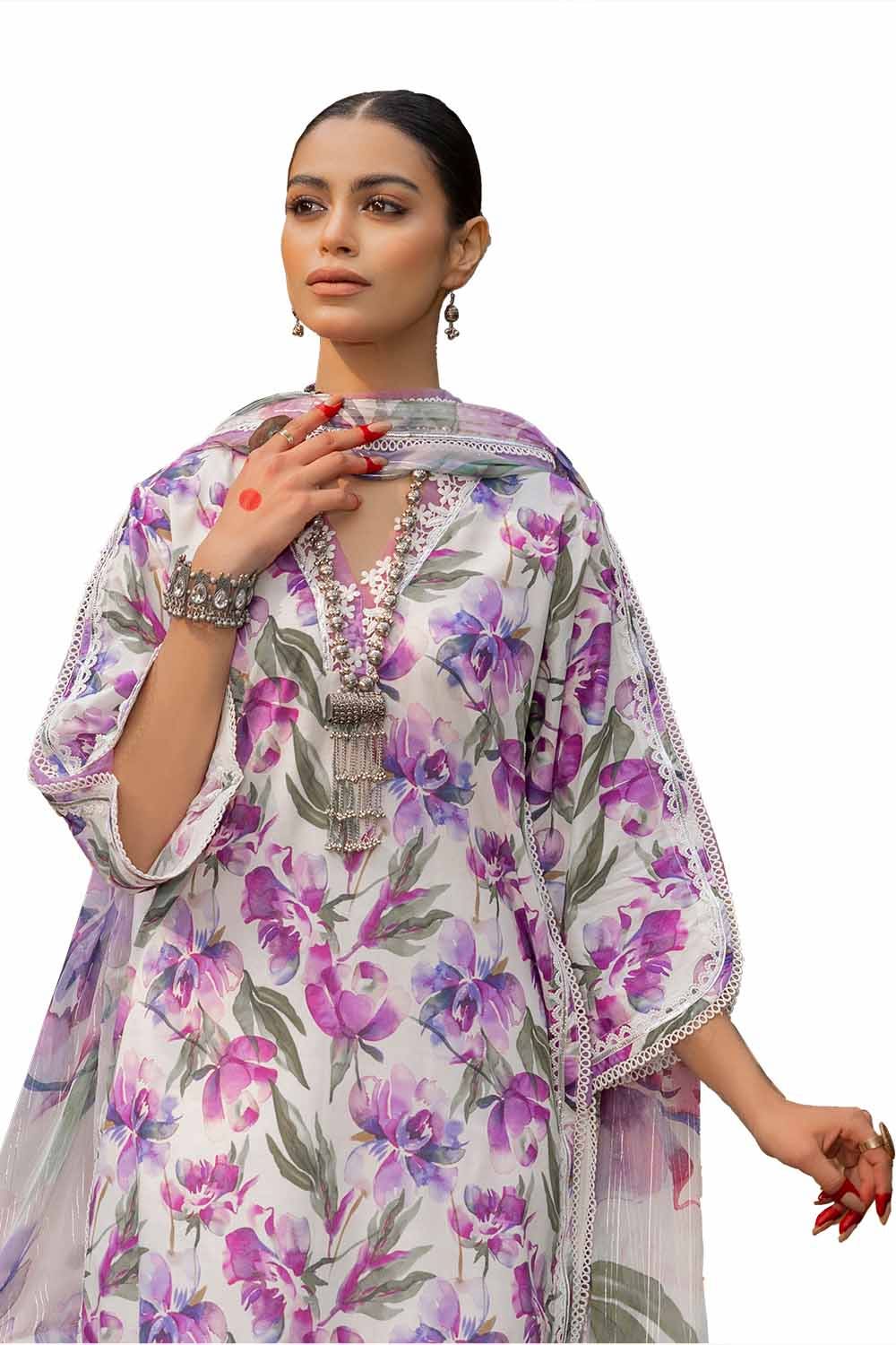 GUL AHMED Unstitched Printed Lawn Suit