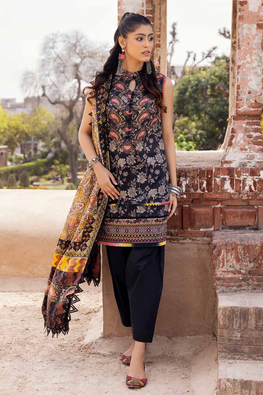 GUL AHMED Unstitched Printed Lawn Suit