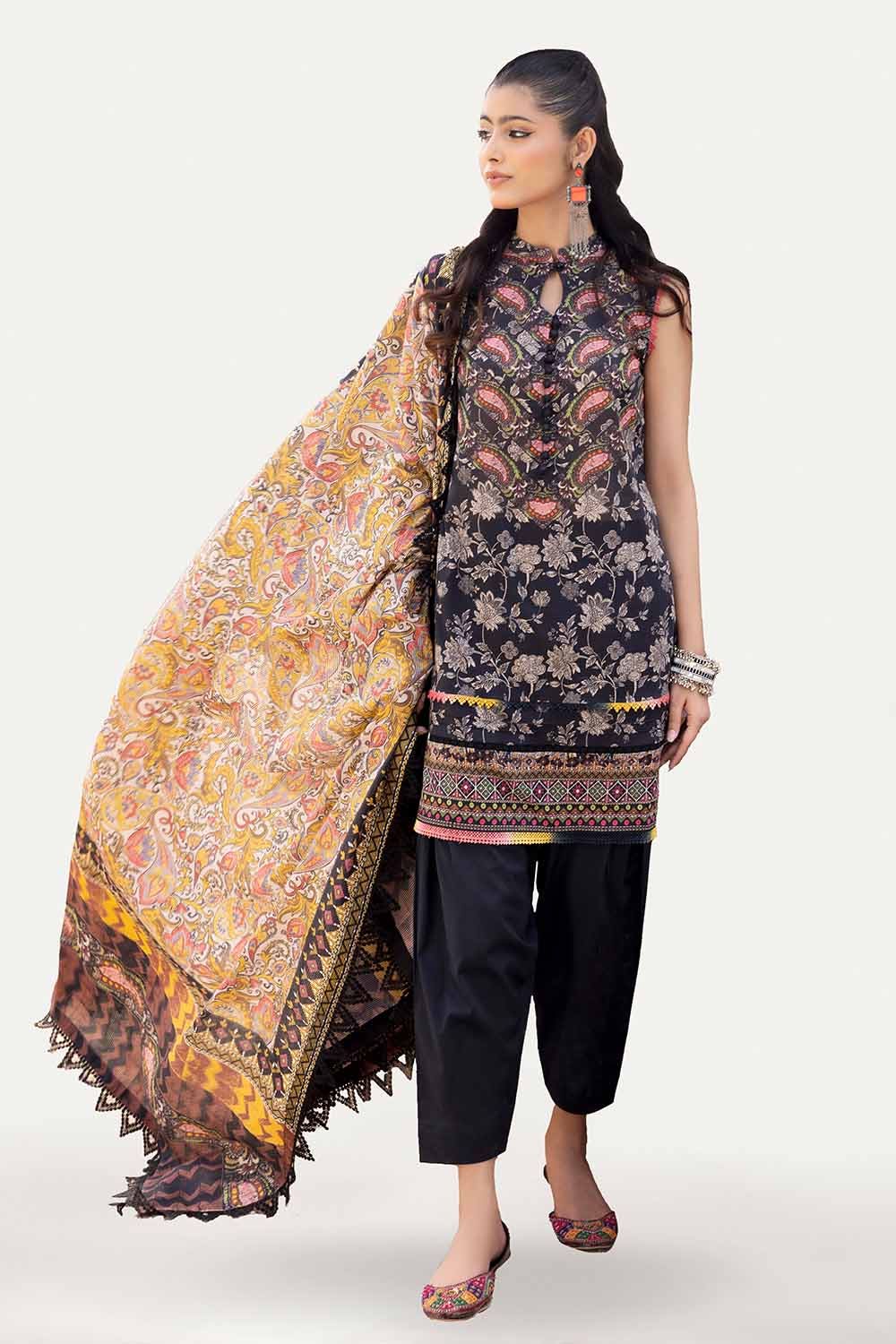 GUL AHMED Unstitched Printed Lawn Suit