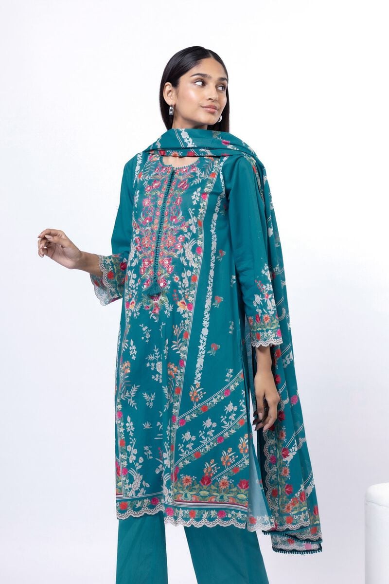 Embroidered | Lawn Fabrics 3 Piece