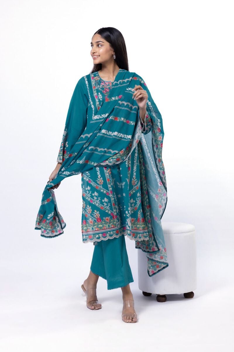 Embroidered | Lawn Fabrics 3 Piece