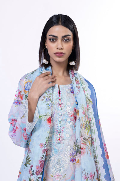 Embroidered | Lawn Fabrics 3 Piece