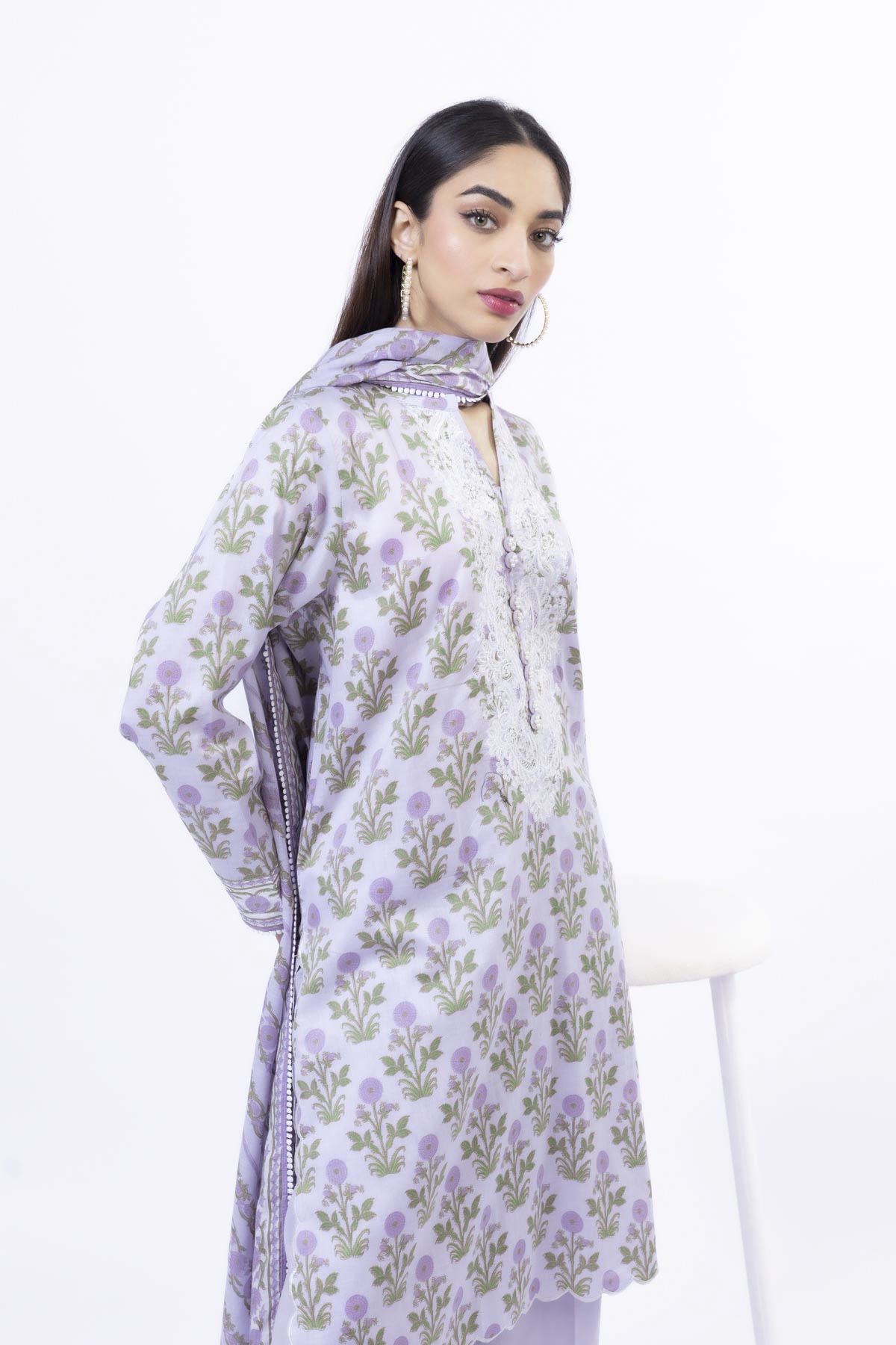Embroidered | Lawn Fabrics 3 Piece