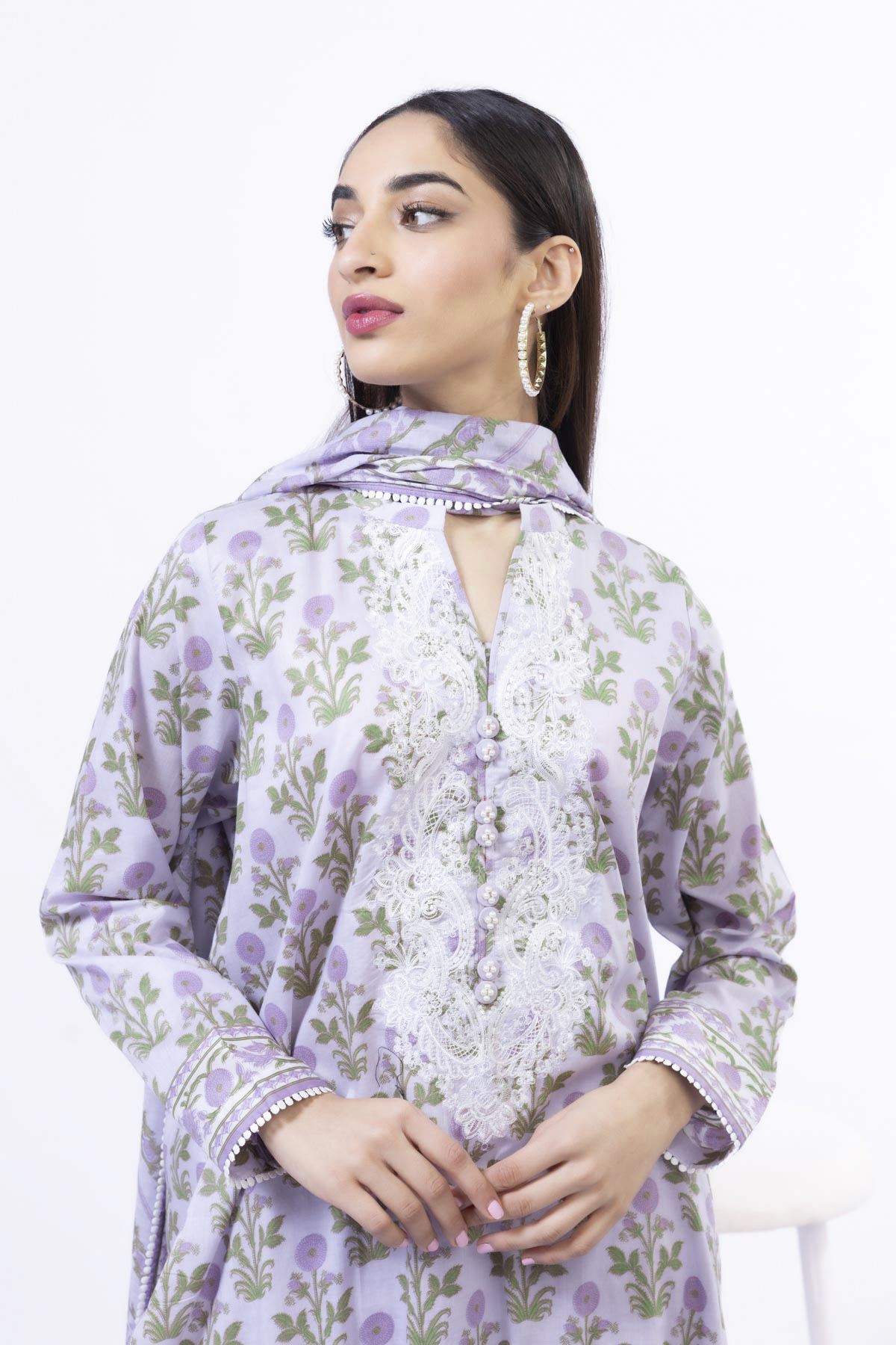 Embroidered | Lawn Fabrics 3 Piece