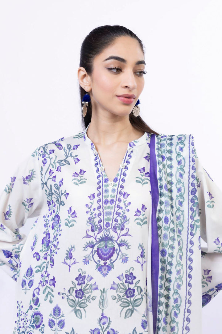 Embroidered | Lawn Fabrics 3 Piece