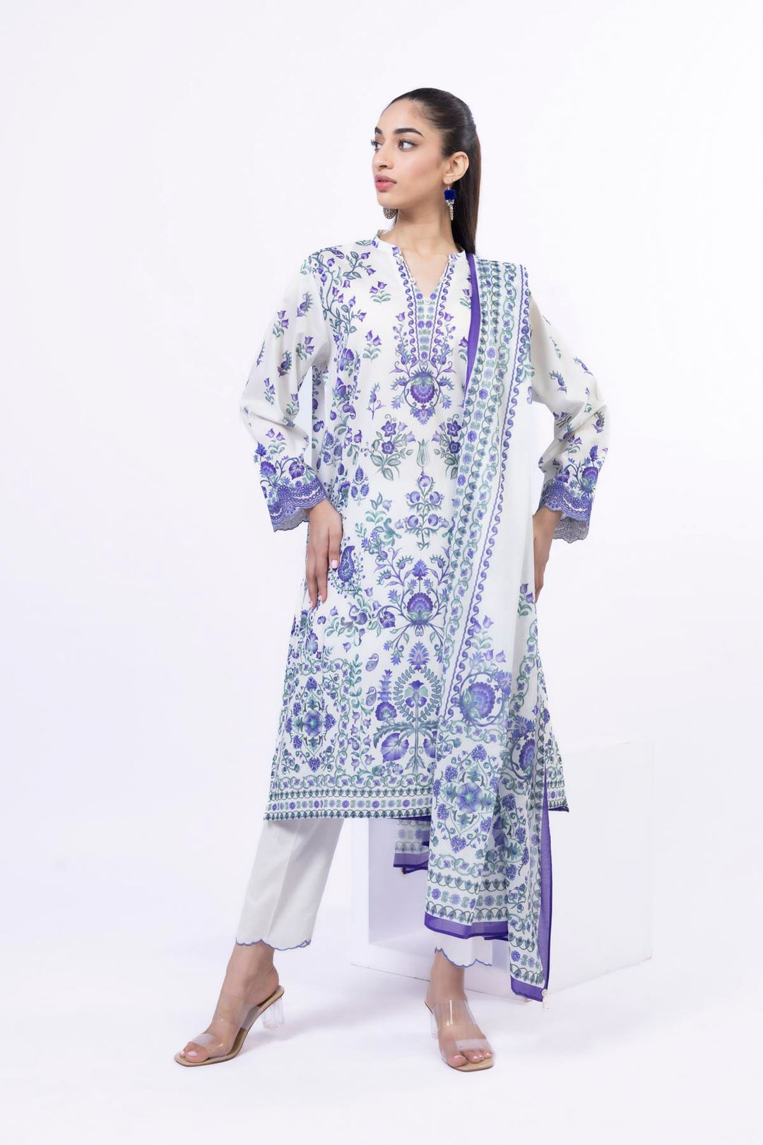 Embroidered | Lawn Fabrics 3 Piece