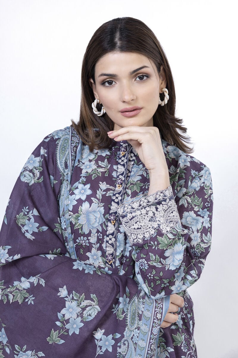 Embroidered | Lawn Fabrics 3 Piece
