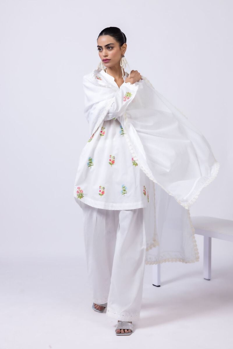 Embroidered | Lawn Dupatta