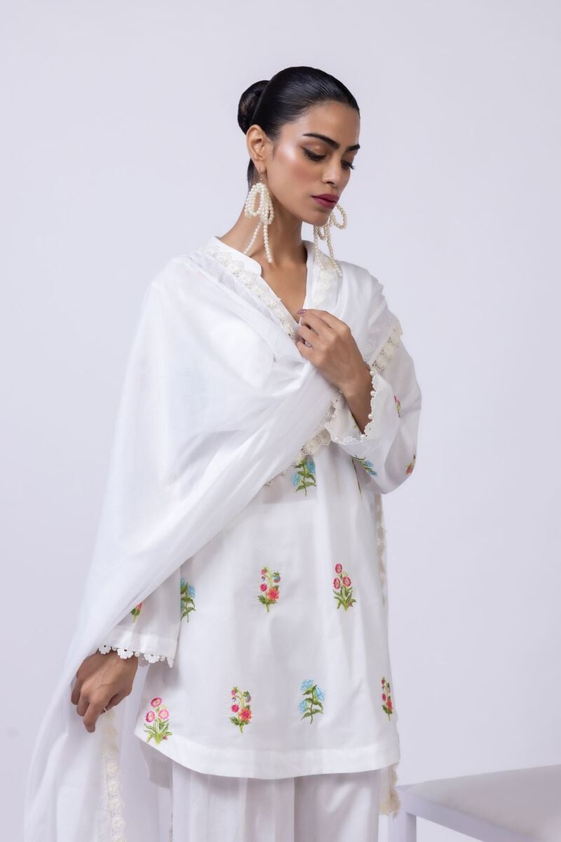 Embroidered | Lawn Dupatta