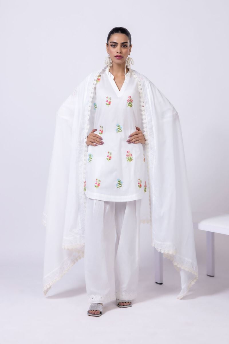 Embroidered | Lawn Dupatta