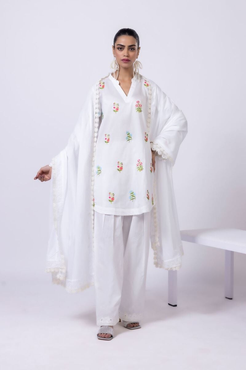 Embroidered | Lawn Dupatta