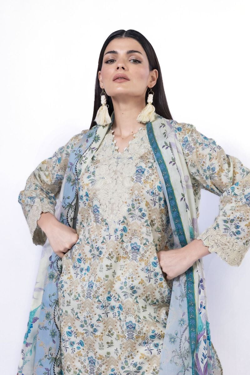 Embroidered | Lawn Fabrics 3 Piece