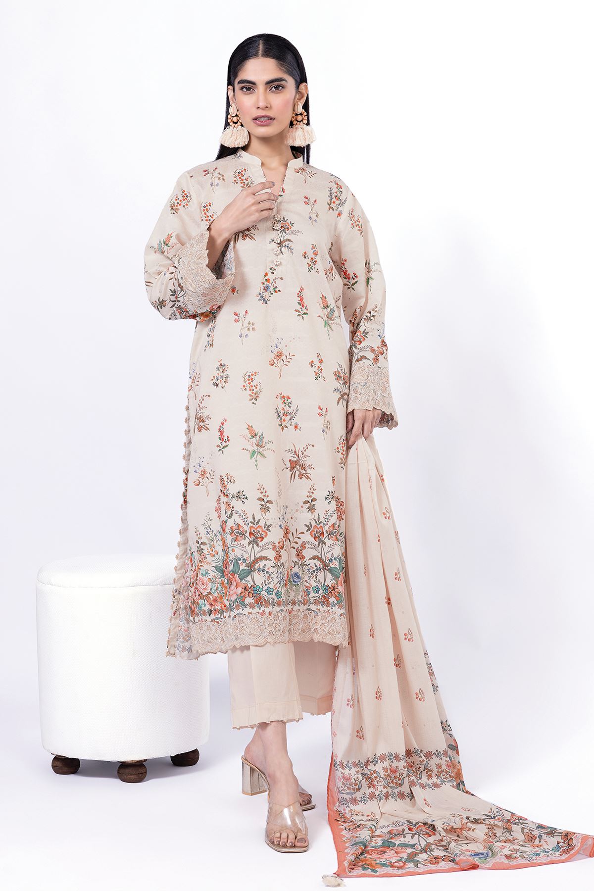 Embroidered | Lawn Fabrics 3 Piece
