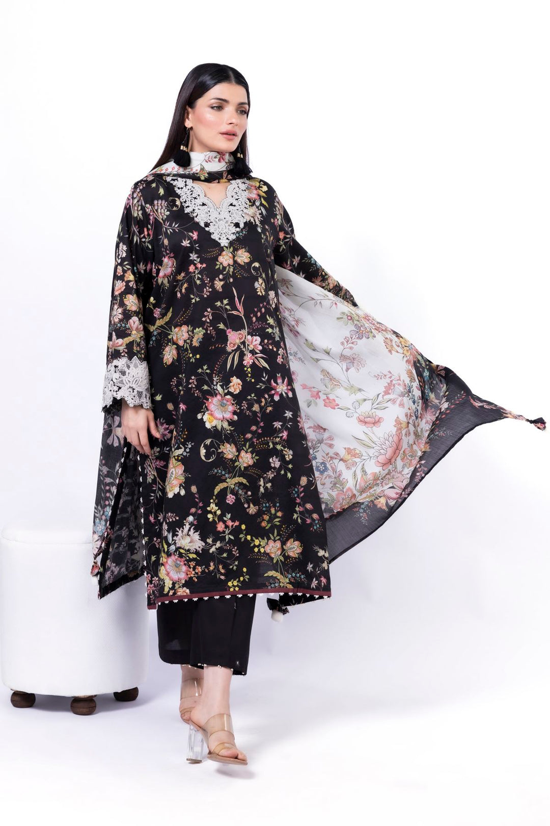 Embroidered | Lawn Fabrics 3 Piece