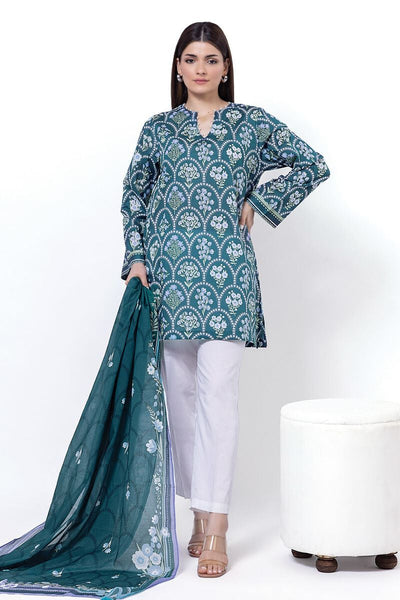 Printed | Lawn Fabrics 2 Piece | Top and Dupatta