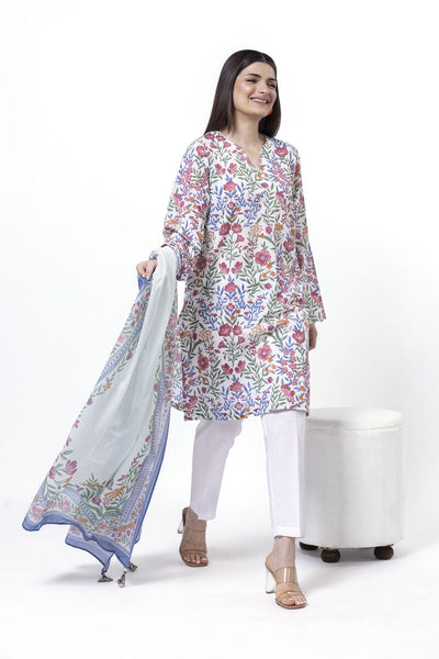 Printed | Lawn Fabrics 2 Piece | Top and Dupatta