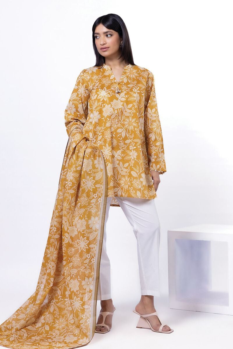 Printed | Lawn Fabrics 2 Piece | Top and Dupatta