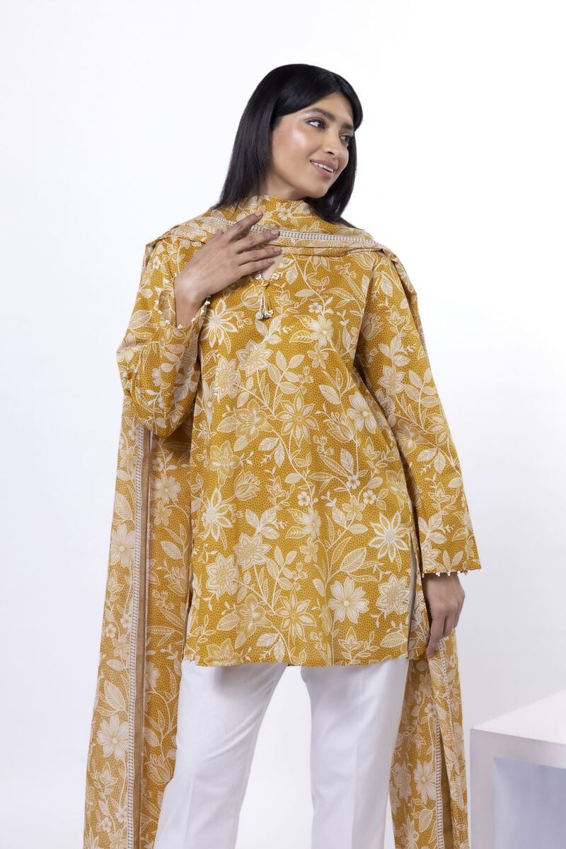 Printed | Lawn Fabrics 2 Piece | Top and Dupatta