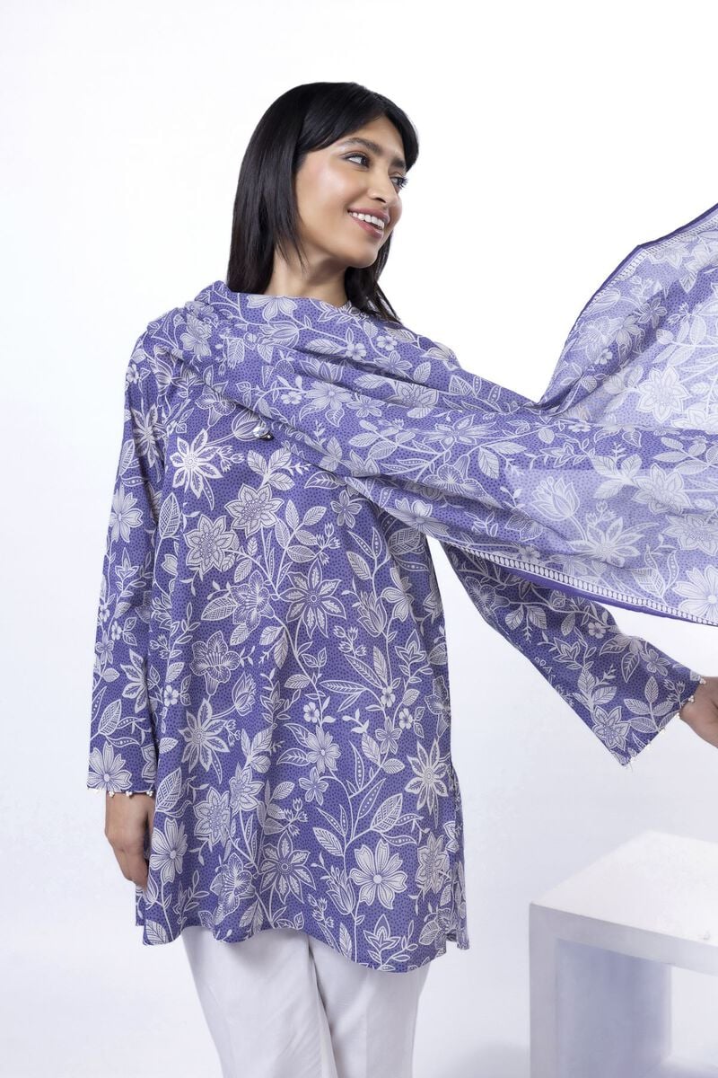 Printed | Lawn Fabrics 2 Piece | Top and Dupatta