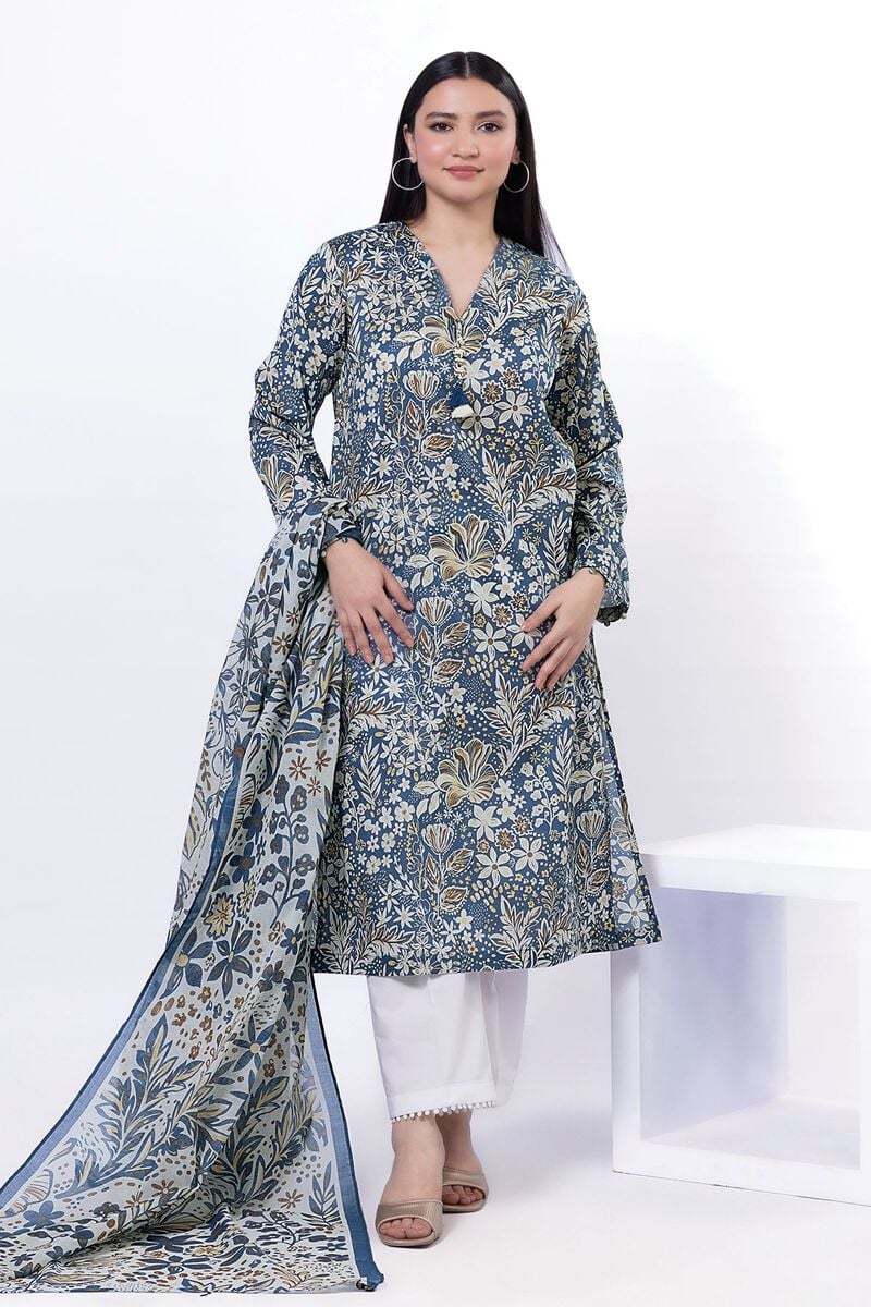 Printed | Lawn Fabrics 2 Piece | Top and Dupatta