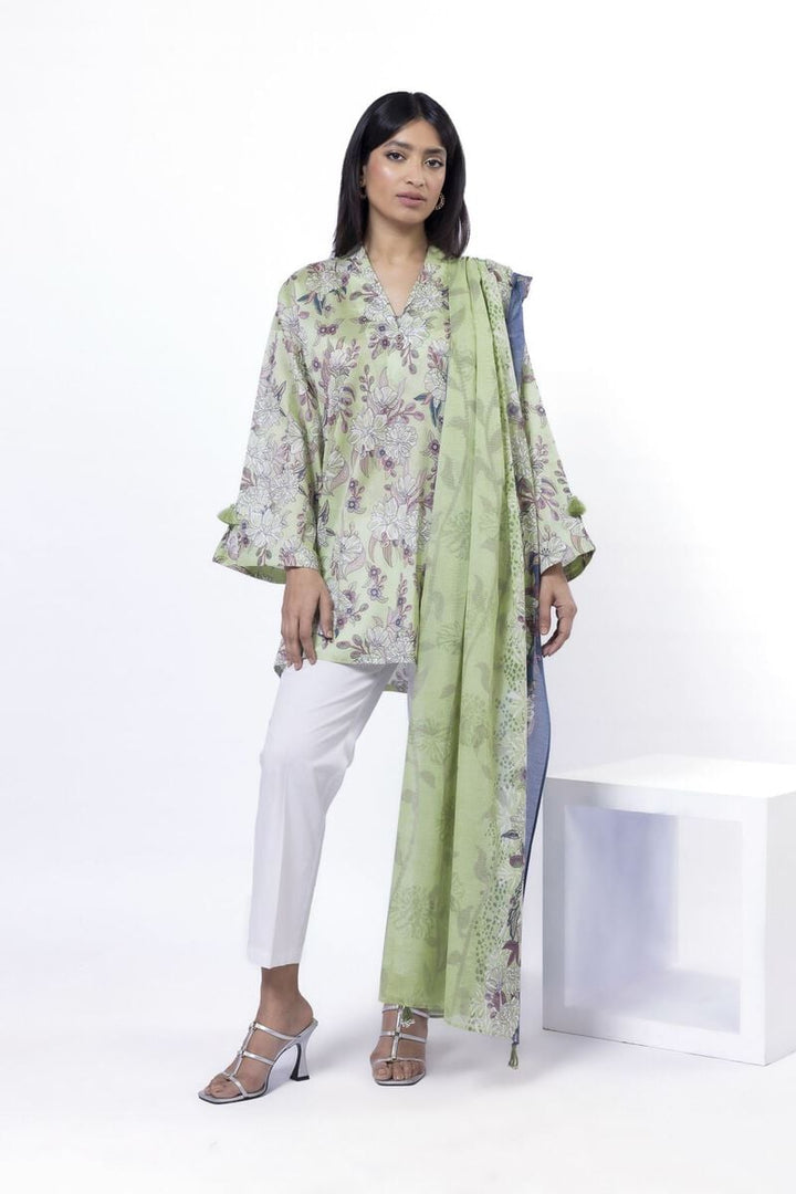 Printed | Lawn Fabrics 2 Piece | Top and Dupatta