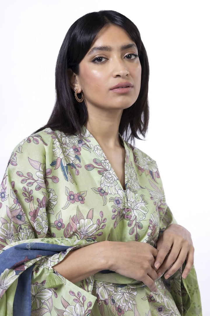 Printed | Lawn Fabrics 2 Piece | Top and Dupatta