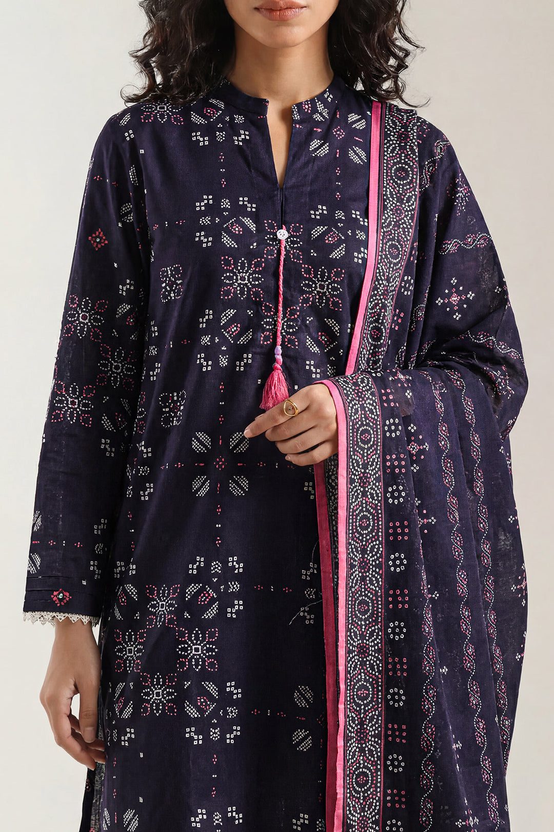Unstitched Printed Lawn 3 Piece