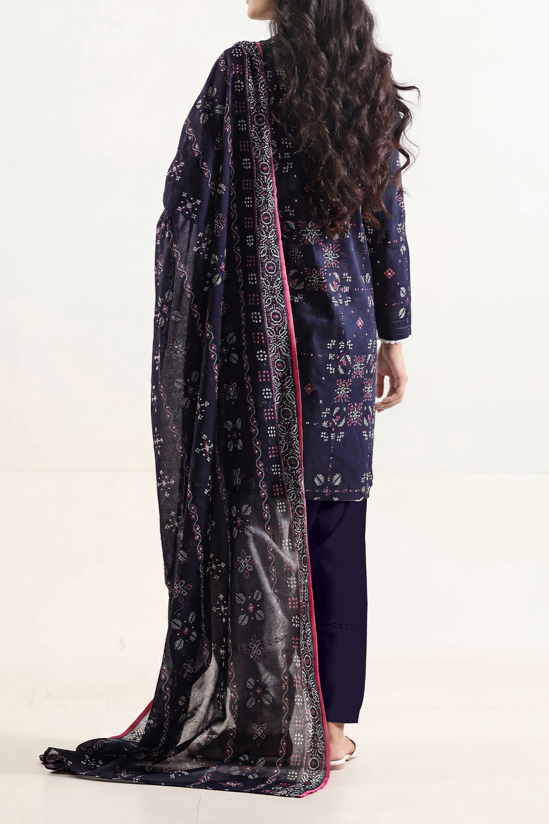 Unstitched Printed Lawn 3 Piece