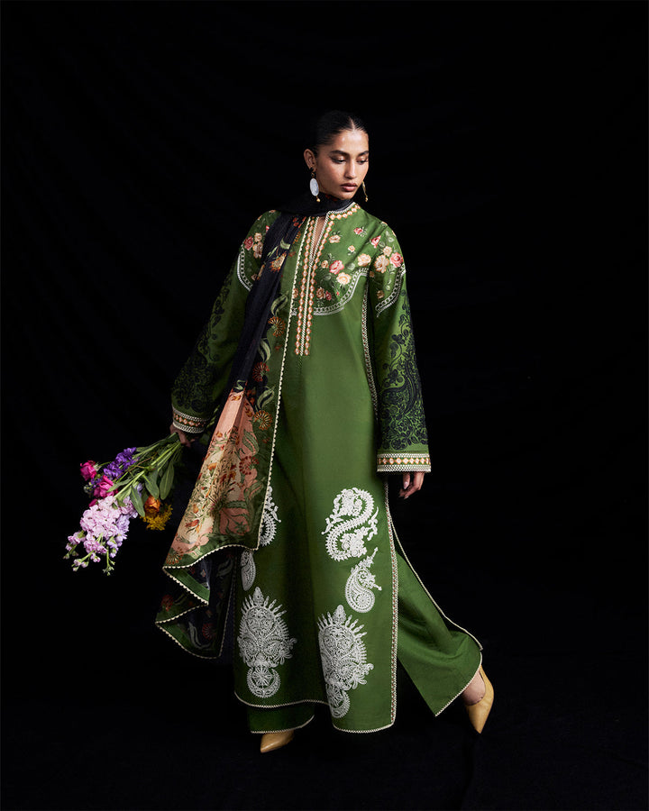 Floral Dori Embroidered Set