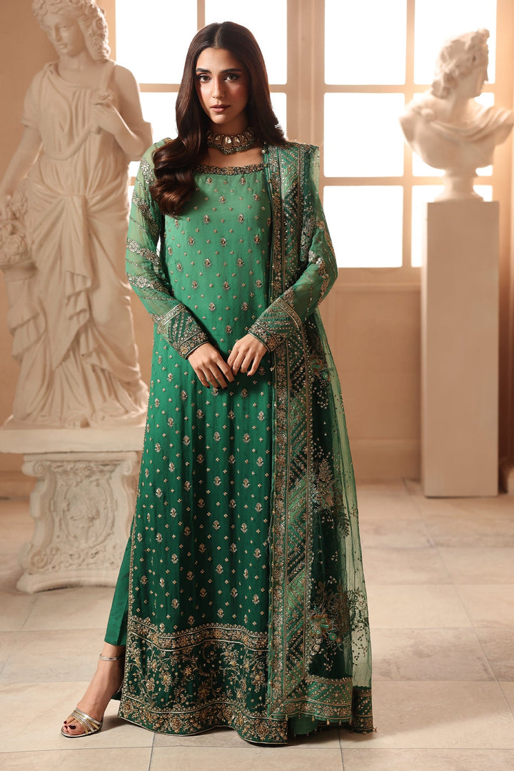3-PC Unstitched Embroidered  Luxury Chiffon