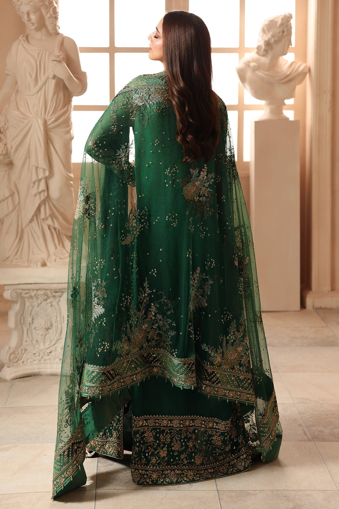 3-PC Unstitched Embroidered  Luxury Chiffon