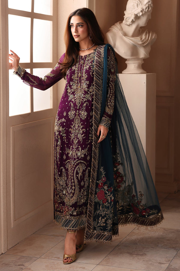 3-PC Unstitched Embroidered  Luxury Chiffon