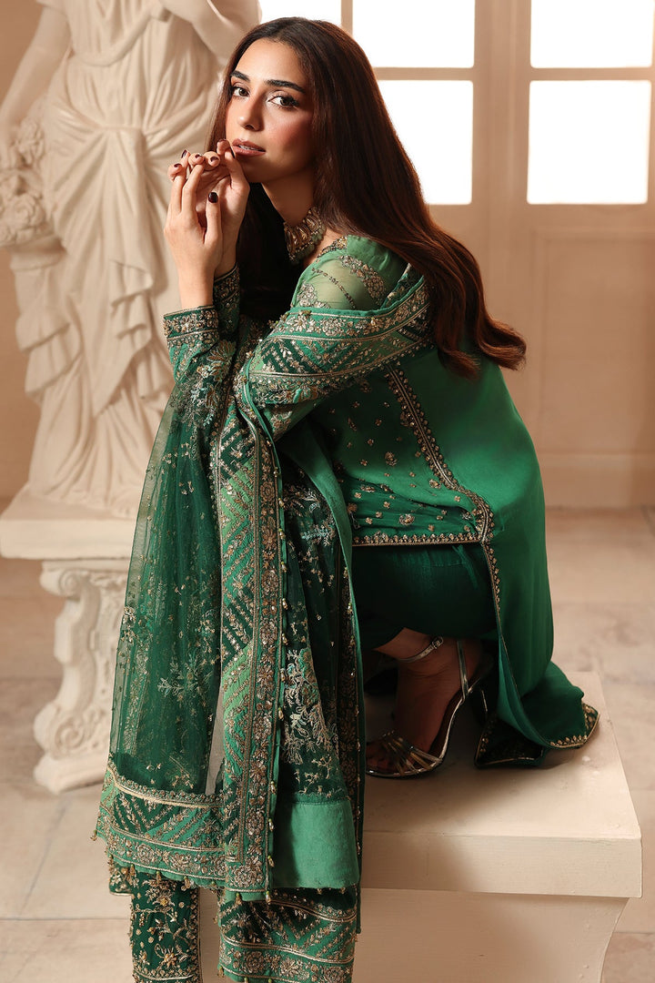 3-PC Unstitched Embroidered  Luxury Chiffon