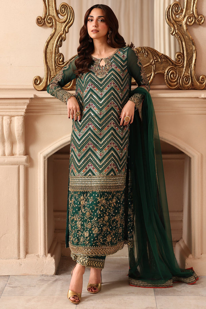 3-PC Unstitched Embroidered  Luxury Chiffon
