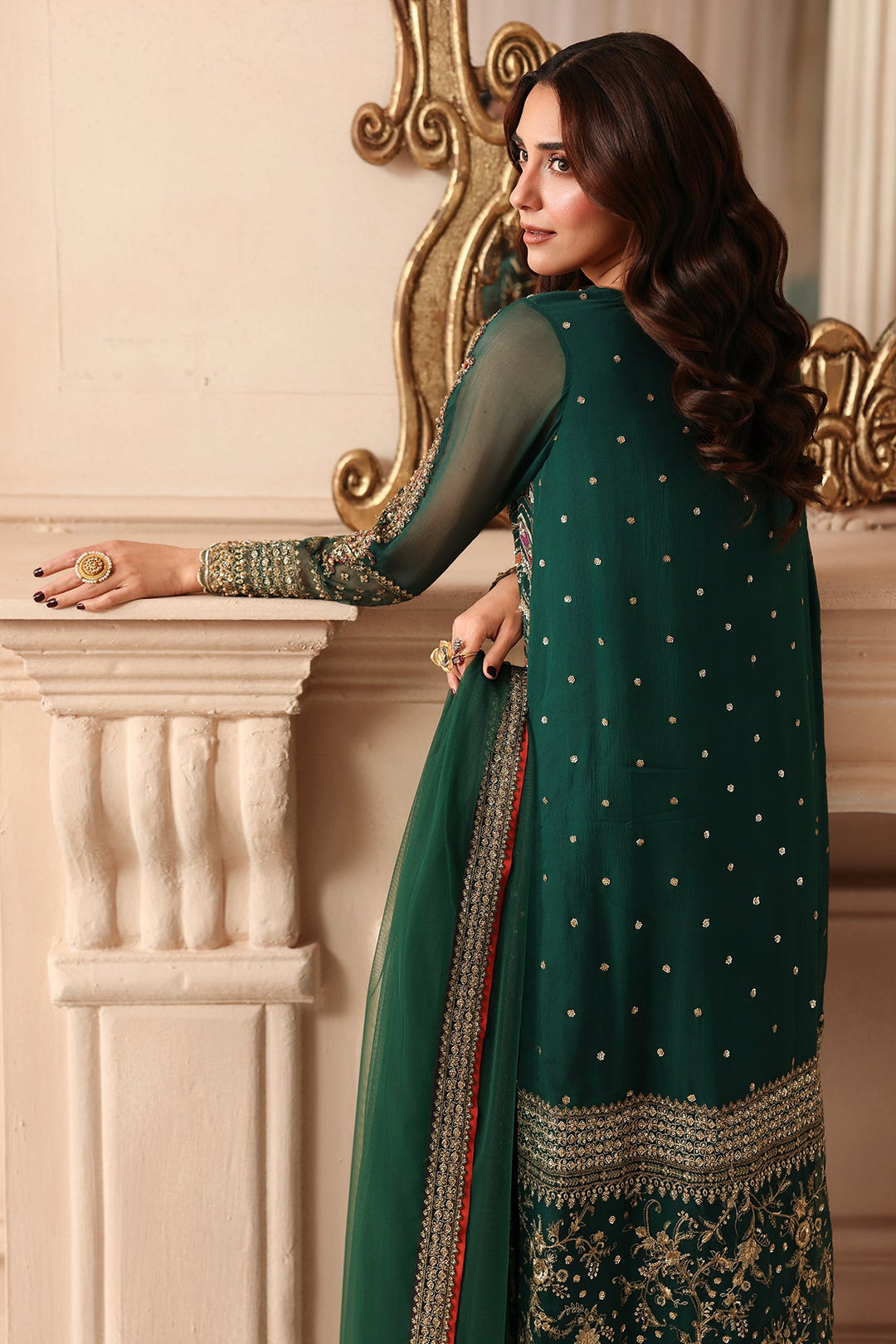 3-PC Unstitched Embroidered  Luxury Chiffon