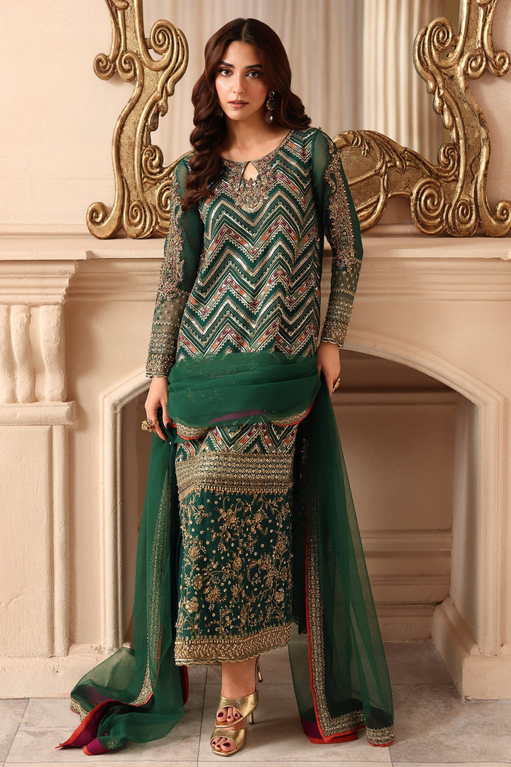 3-PC Unstitched Embroidered  Luxury Chiffon