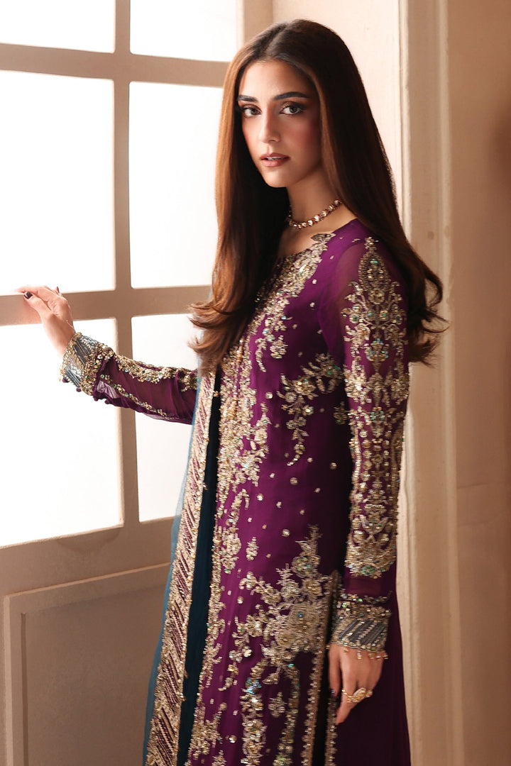 3-PC Unstitched Embroidered  Luxury Chiffon