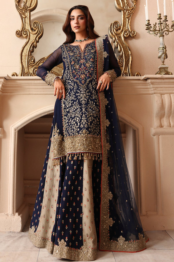 3-PC Unstitched Embroidered  Luxury Chiffon