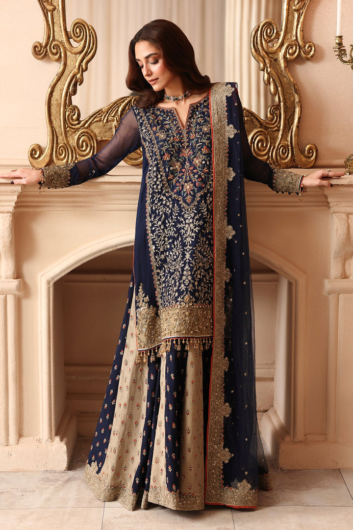 3-PC Unstitched Embroidered  Luxury Chiffon